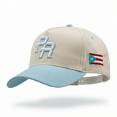 NATURAL & BABY BLUE SNAPBACK